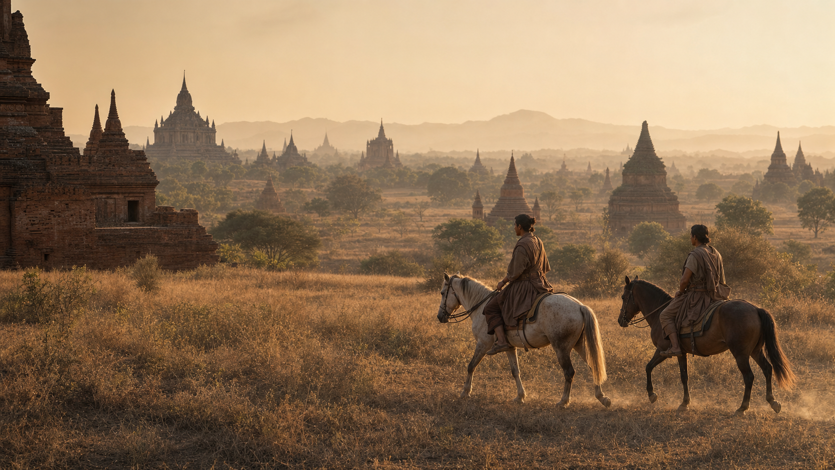 Cinematic Bagan scene used as a previsualization example